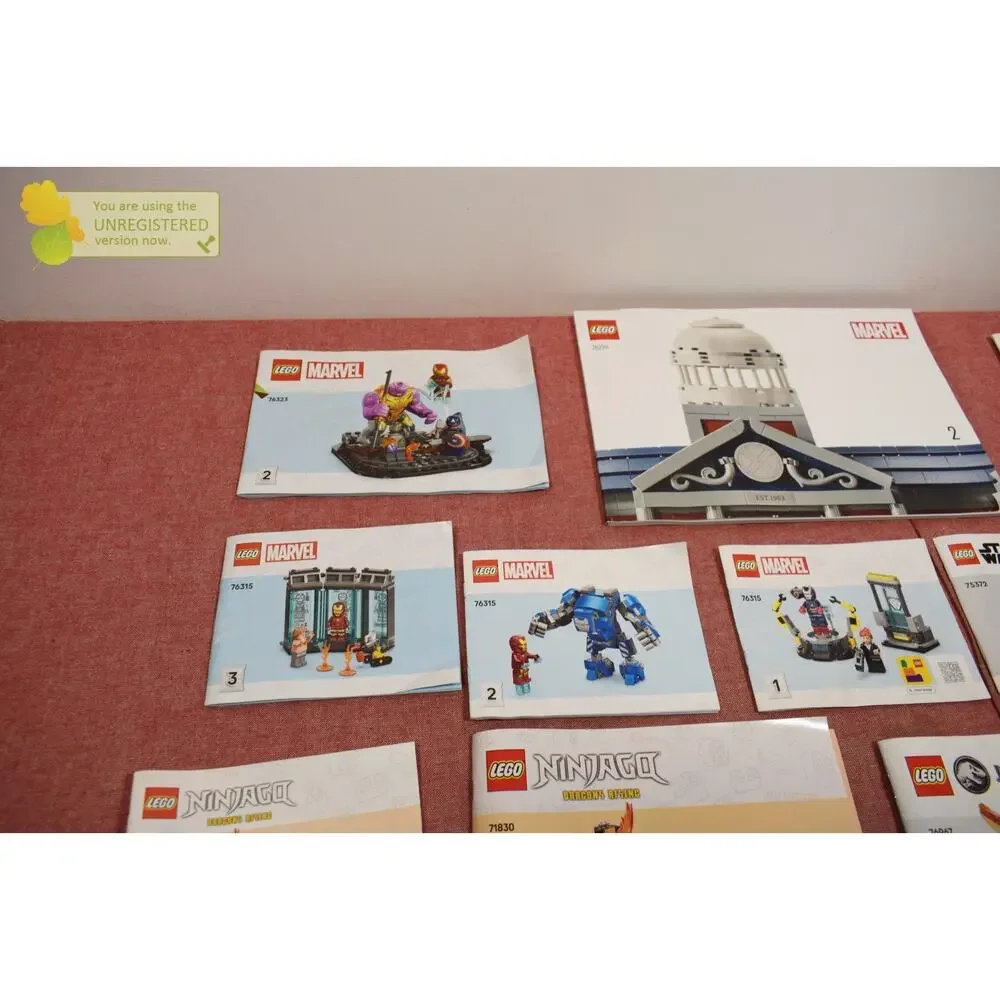 LEGO Manuals 76323, 76315, 76294, 75372, 75373, 76967, 71830, 43261, 42644 Lot*